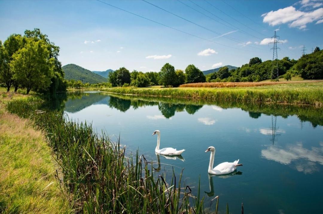 Apartman Swans Оточац Экстерьер фото
